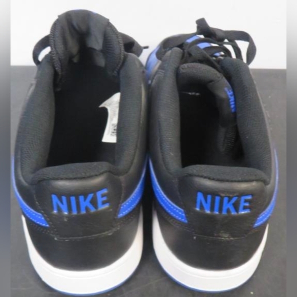 Nike Court Vision Low Black & Blue Sneakers Size 11 Like New - Picture 5 of 9
